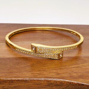 14K Gold 7" Womens 2ct Diamond Bangle Bracelet Ladies New 14 K Silver Jewelry